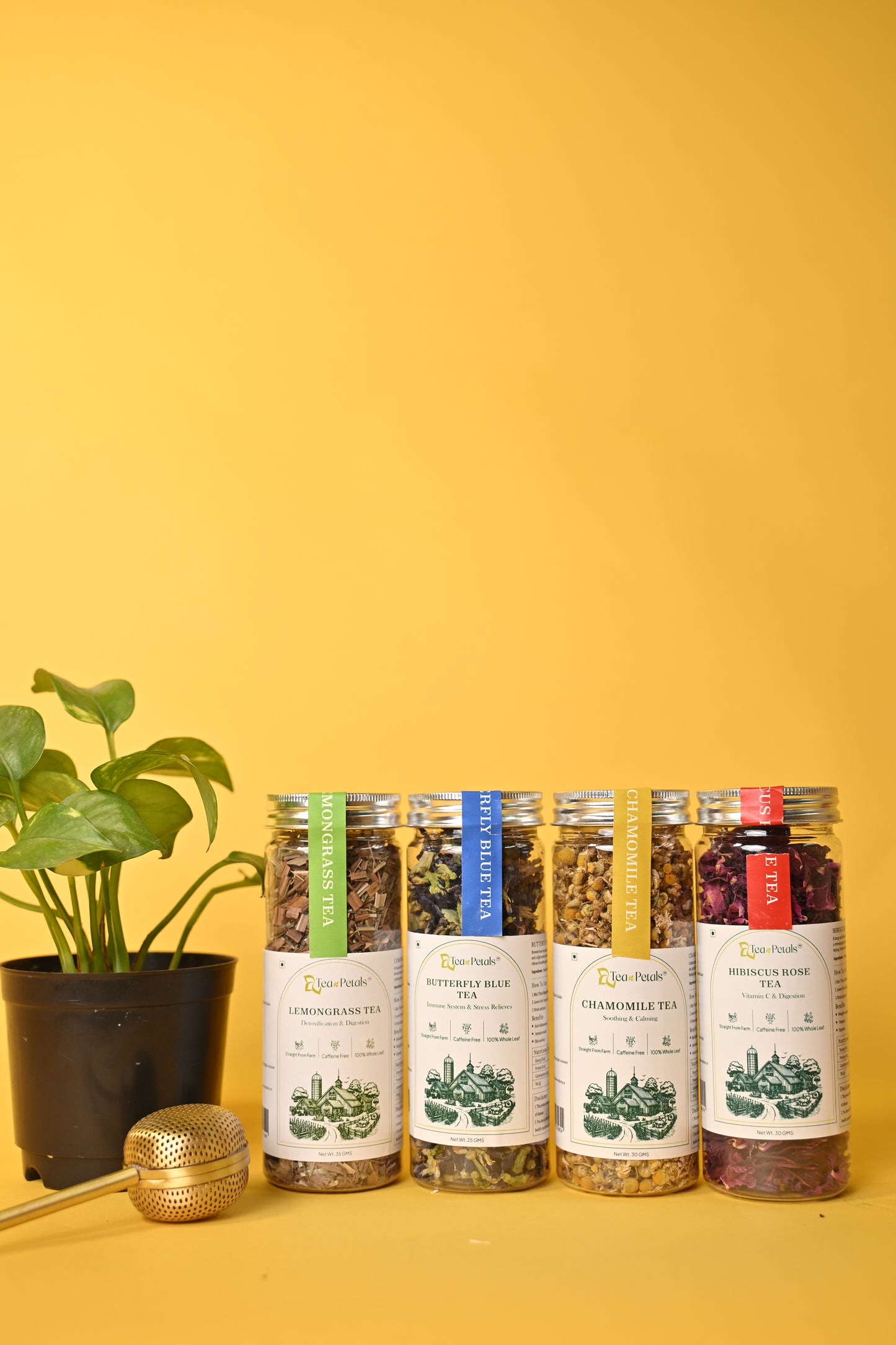 Flower Tea Herbal Infusion - Pack of 4