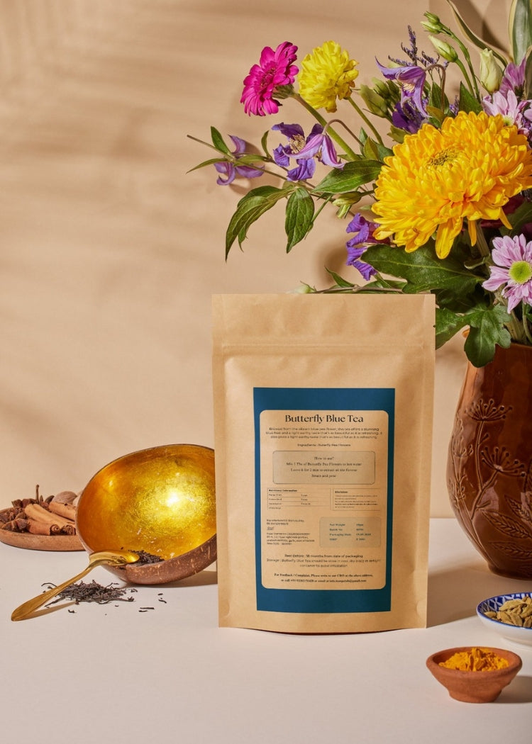 Butterfly Blue Pea Flower Herbal Infusion | 10 Cups Tea