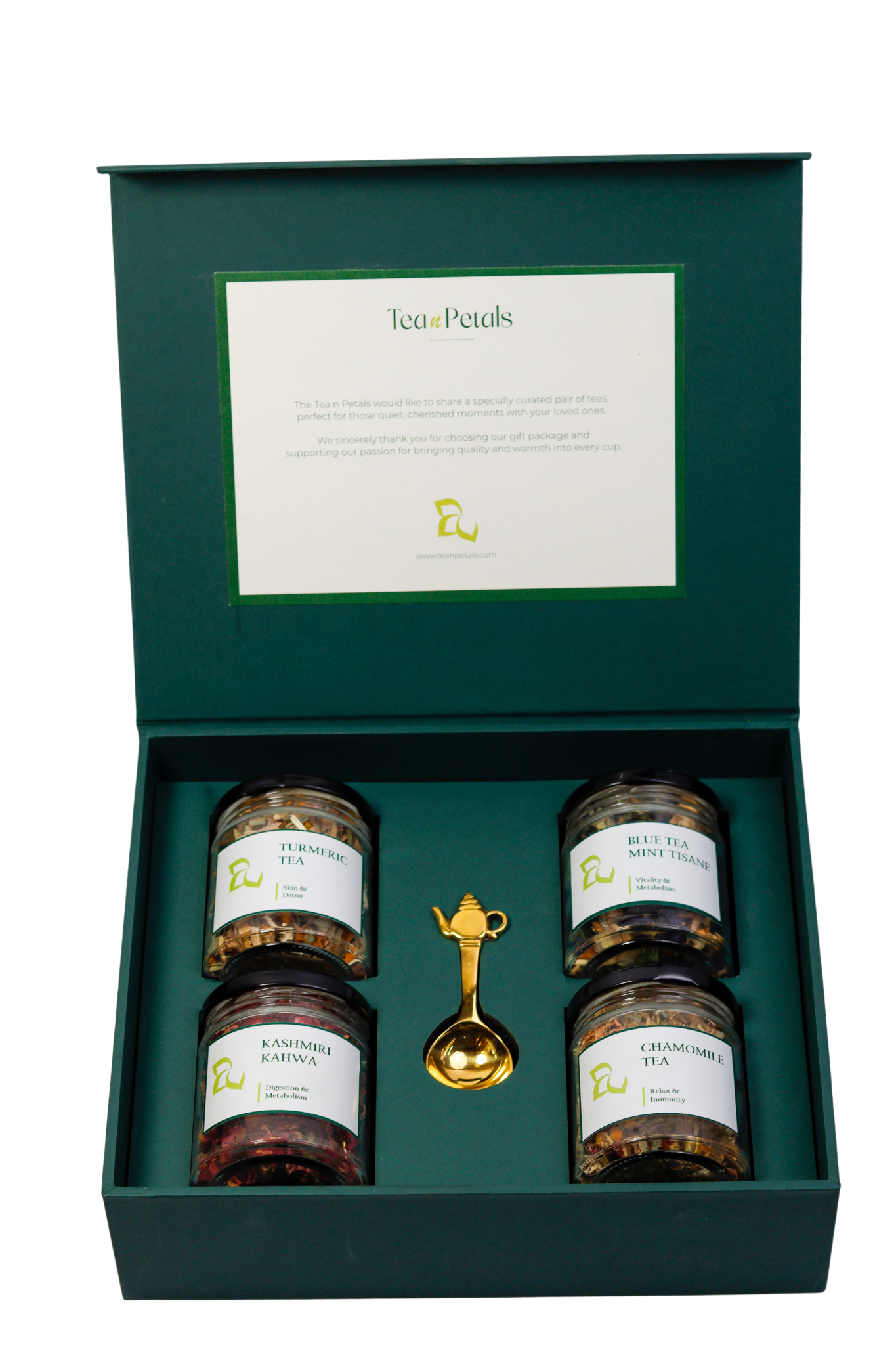 Luxe 4-Jar Tea Gift Hamper | Luxury Tea Gift Set