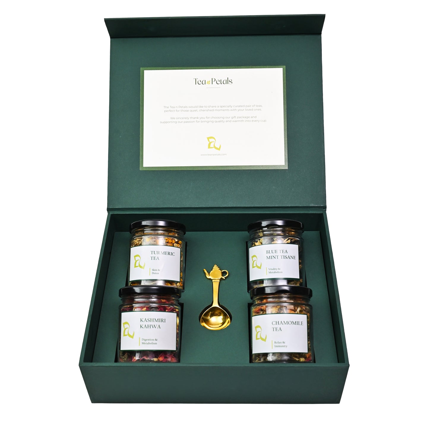 Luxe 4-Jar Tea Gift Hamper | Luxury Tea Gift Set