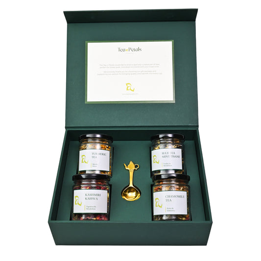 Luxe 4-Jar Tea Gift Hamper | Luxury Tea Gift Set
