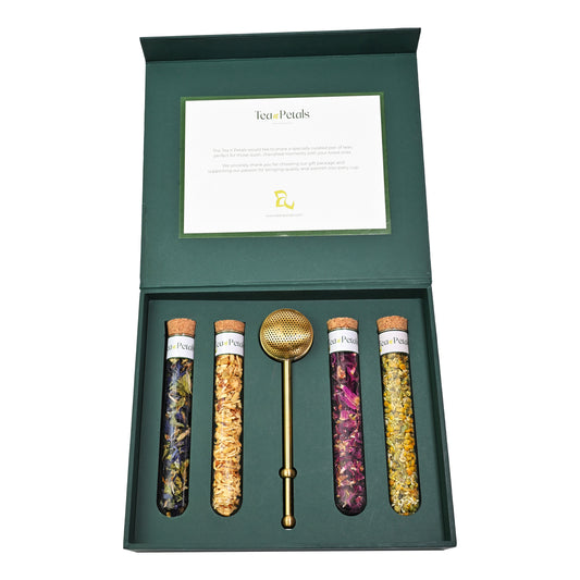 Luxe 4 Test Tube Tea Gift Hamper | Luxury Tea Gift Set