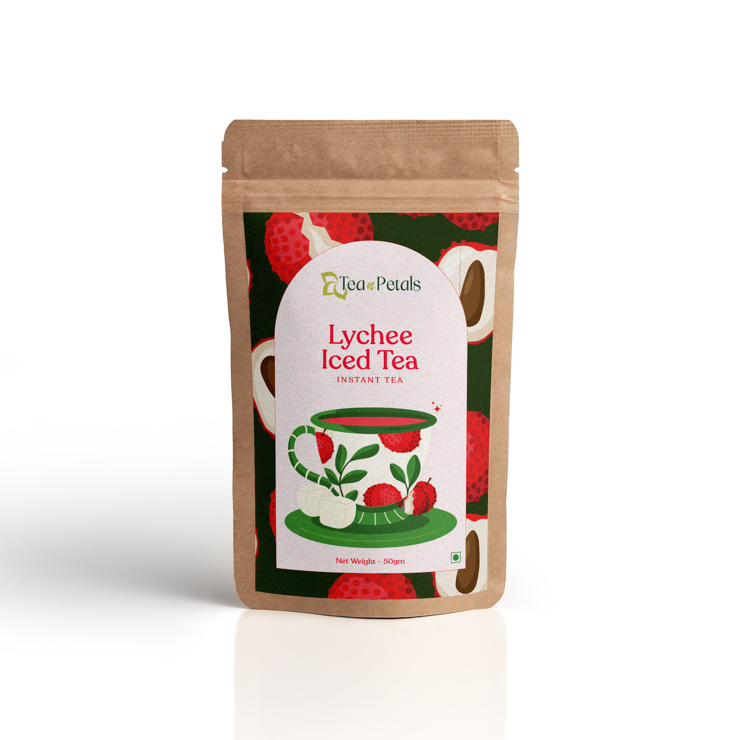 Lychee Instant Iced Tea – 50gm | Makes 25 Refreshing Cups