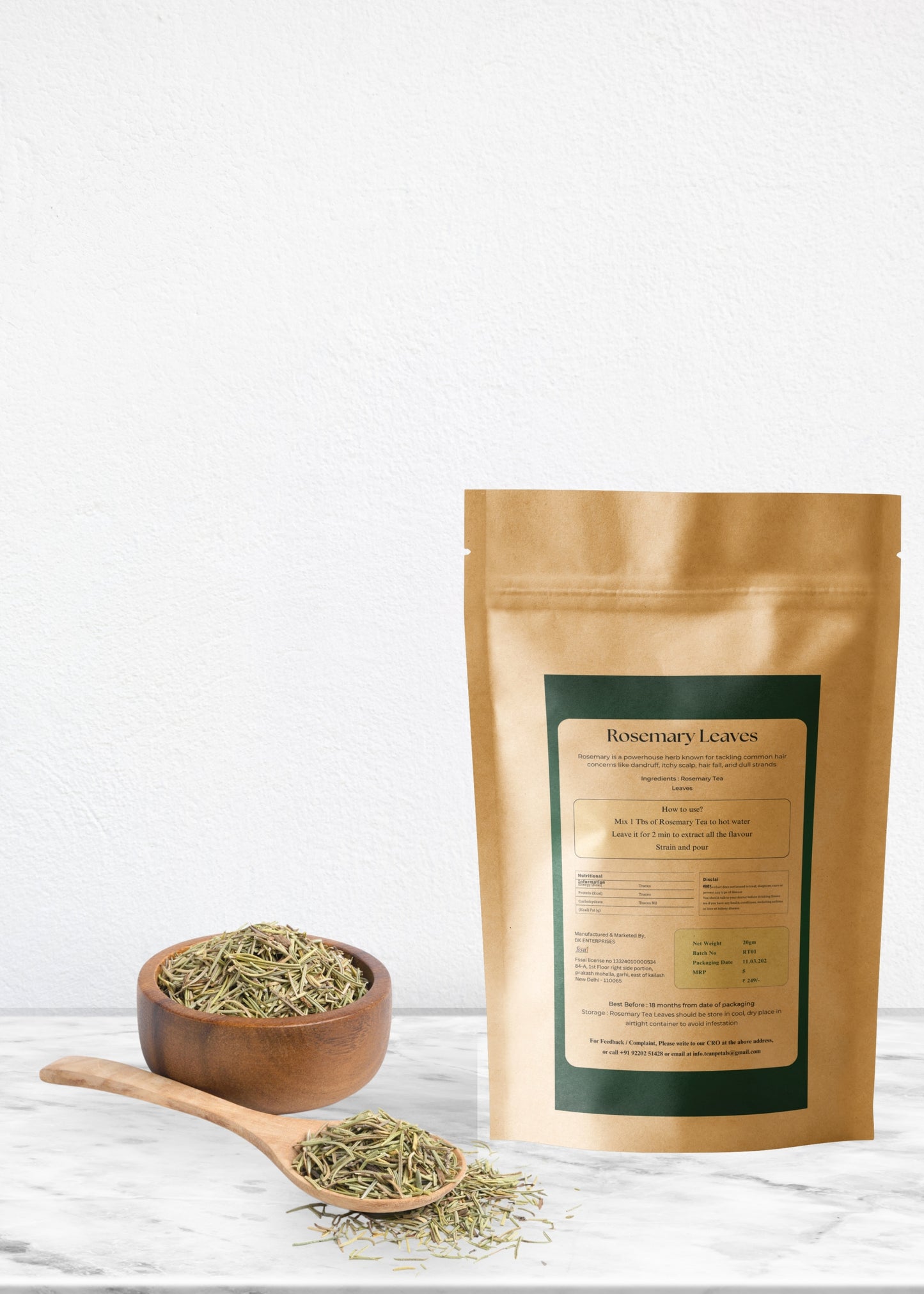 Rosemary Tea | Promotes Hair Growth | 20 Cups Tea